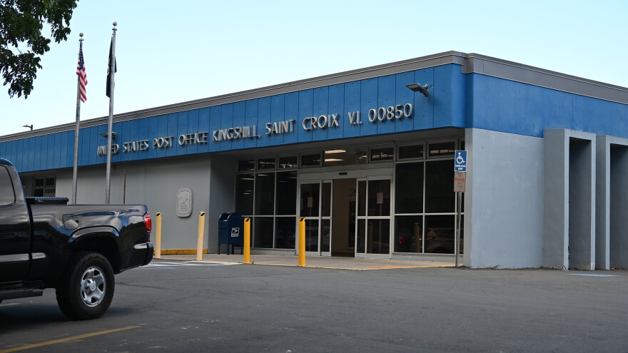 Pictured: The Kingshill Post Office on St. Croix, where federal authorities say the package containing 800 fentanyl pills connected to the Mario Felix trafficking case was shipped.