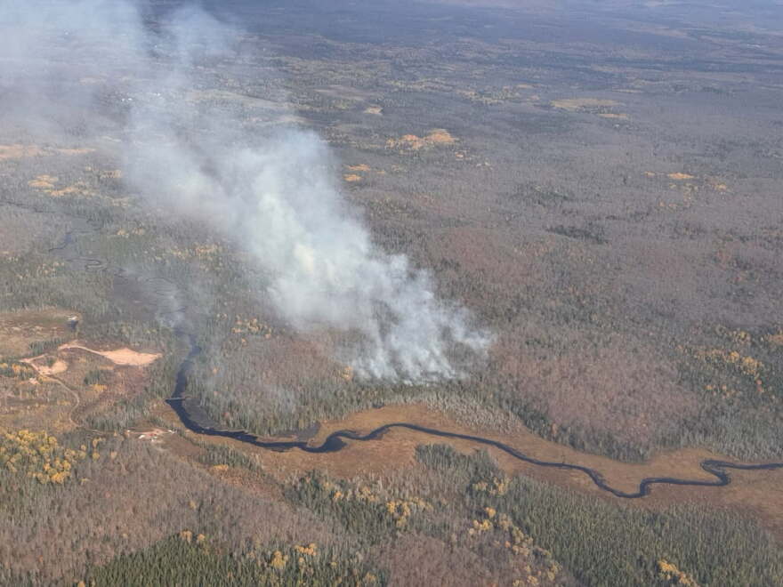 Forest Service photo of the Black River Fire taken from aircraft working the incident.