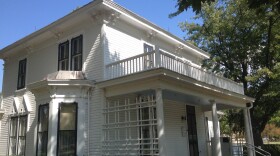 The house where Dwight D. Eisenhower grew up, part of his presidential museum now.