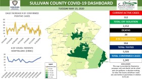 Sullivan County COVID-19 dashboard, May 19, 2020