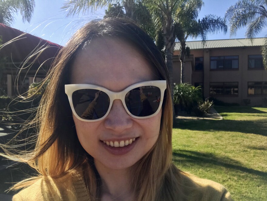 Ningxi Xu is under quarantine at the Miramar Marine Corps Air Station.