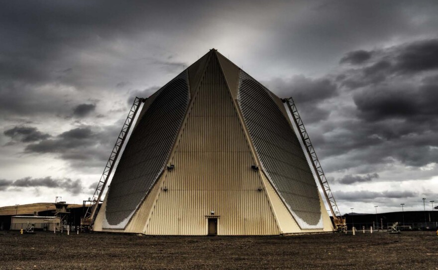 The military uses radars to watch for ballistic missiles. It also tracks satellites.