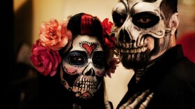 <p>A shot from the Day of the Dead festival last year in Los Angeles. As discussed in today's show the holiday is distinct from Halloween.</p>