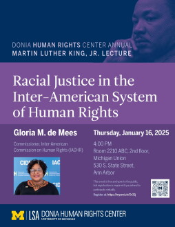 Donia Human Rights Center Annual Martin Luther King, Jr. Lecture ...