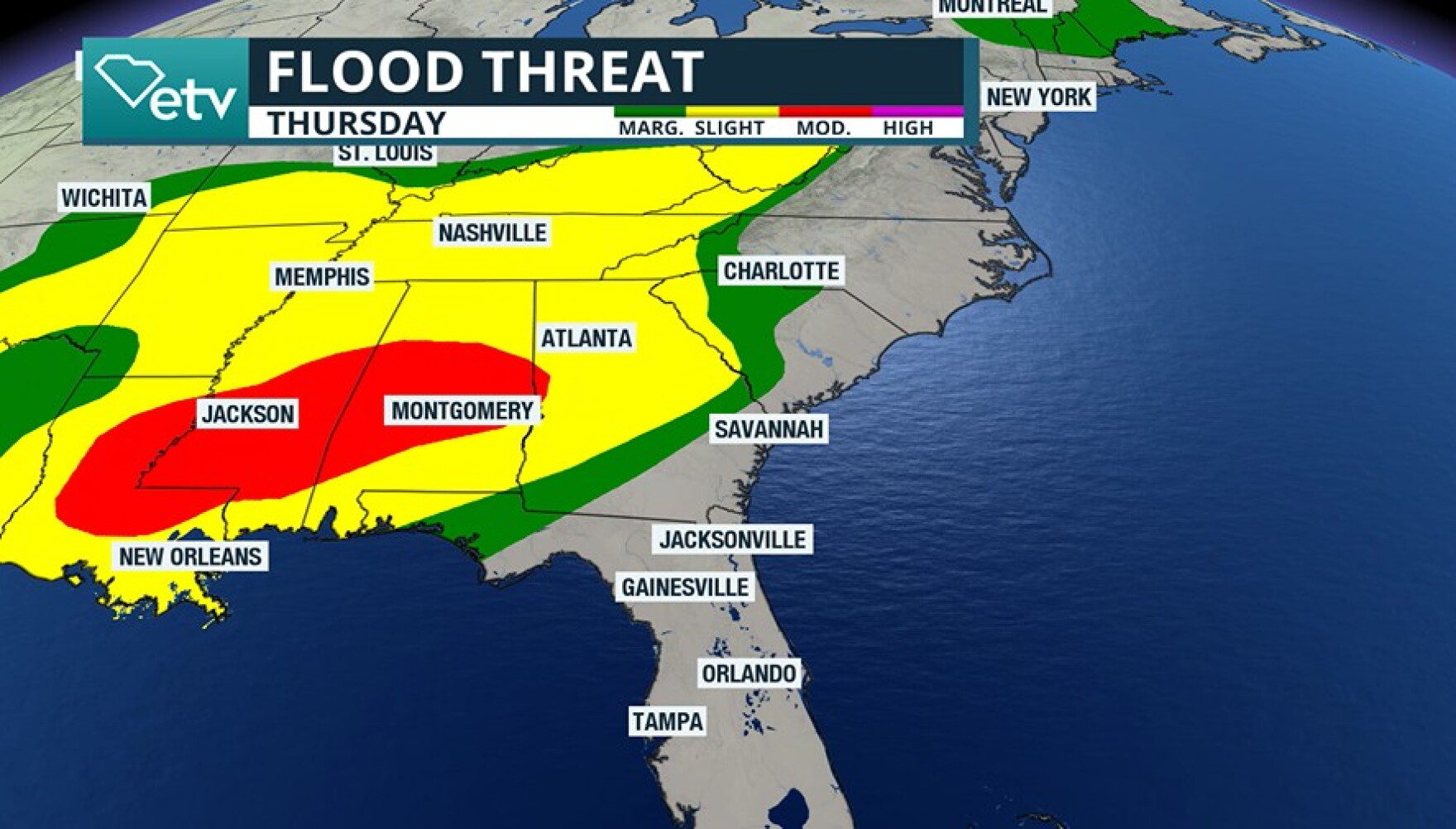 Tropical moisture to lead to widespread rainfall across South Carolina ...