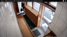 Surveillance footage from Masjid An Noor Mosque in Bridgeport. The surveillance camera shows an individual leaving the bag, which was later found to contain bacon, at the mosque's entrance. "Leaving a bag of pork at a mosque, especially during the sacred month of Ramadan, is a blatant act of hate, disrespect and intimidation," said Farhan Memon, chairman of CAIR-CT