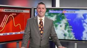 Spectrum News 13 chief meteorologist Bryan Karrick. Photo : Matthew Peddie, WMFE