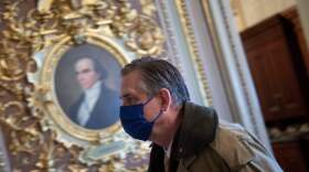 Lawyer Bruce Castor Jr, a member of former President Donald Trump's legal team, is seen on Capitol Hill as preparations for the former president's trial are made on Monday in Washington, D.C.