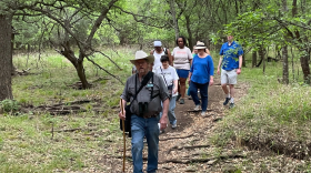 Participants on a hike
