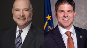 Speaker Brian Bosma (R-Indianapolis) and Senate President Pro Tem Rodric Bray (R-Martinsville)