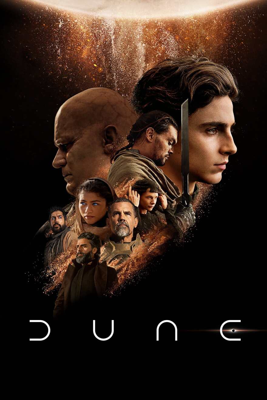 A movie poster for the film "Dune."