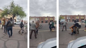 ICE agents pepper-spray people filming