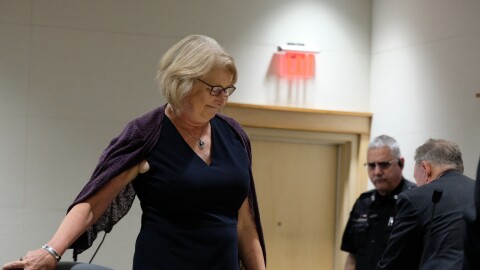 New Hampshire Justice Anna Barbara Hantz Marconi during a court hearing Tuesday in Concord.
