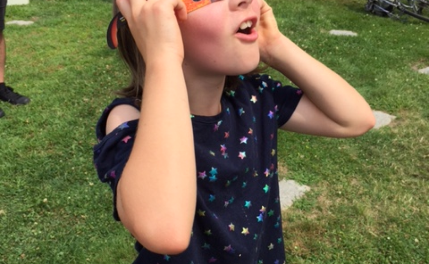 Scenes from an eclipse-watching party at Smith College.