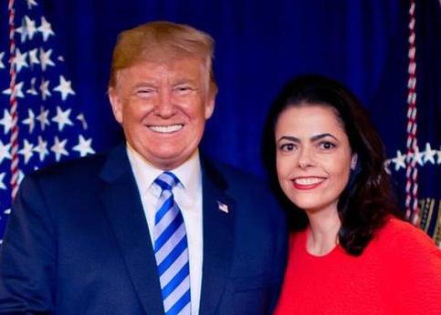 Chele Farley with President Trump CHELE FARLEY FOR SENATE FACEBOOK PAGE