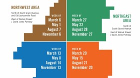 Branch pickup map in Springfield