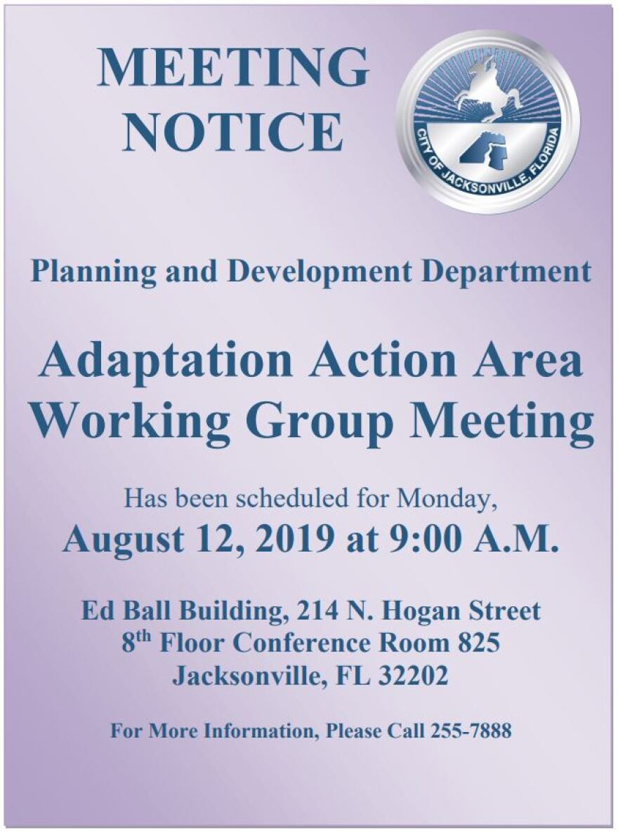 Notice for the AAA Working Group meeting at 9 a.m. on Monday, August 12.