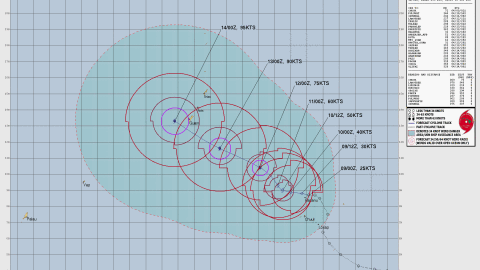 Tropical Depression 04W at 1 p.m. April 9, 2026.