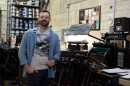 Shadi Ayoub, owner of the letterpress company 961 Collective, learned the traditional print process at his family's print shop in Lebanon.