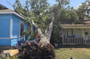 Storms caused power outages and damage to homes, schools and businesses on Aug. 28, 2026.
