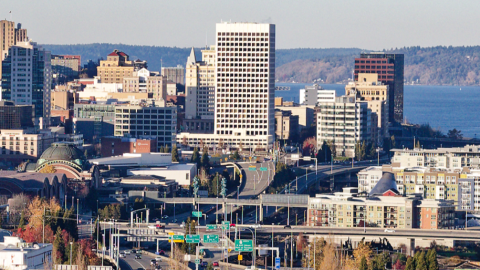 A picture of the city of Tacoma