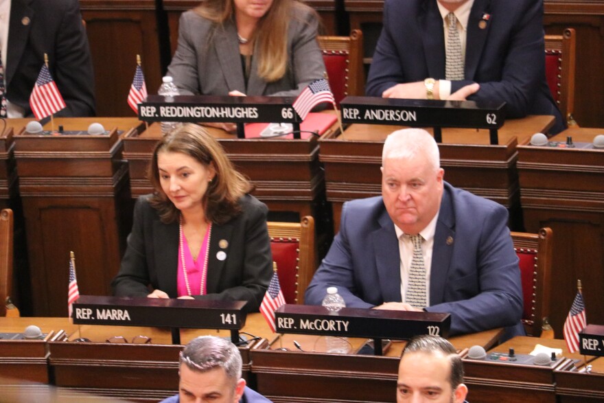 Representatives Tracy Marra and Ben McGorty