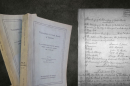 Bound transcriptions of the St. Bernard Parish Police Jury minutes between 1922-1929. Excerpted page of the microfilmed May 8, 1875, Caddo Parish Police Jury minutes.