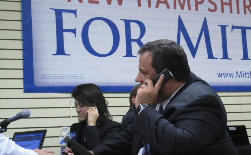 Christie calls Romney before the debate in Michigan. Tells him "just be yourself."