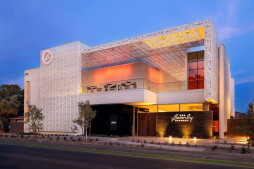 The facade of the Beverly Theater