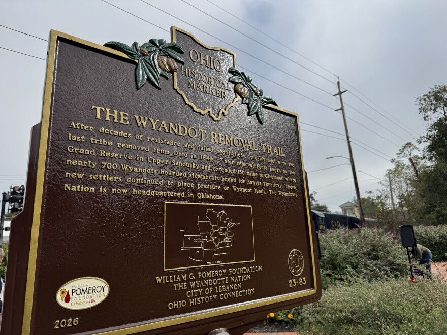One side of the historic marker in Lebanon. Both markers are free to view for the public.
