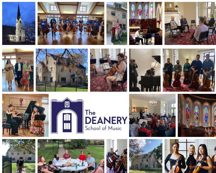 The Deanery School of Music is at 1103 Main St., Davenport, in a 1930 building that was formerly the residence of the Trinity Episcopal Cathedral dean.