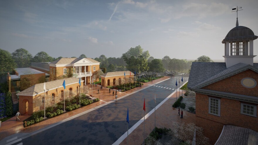 A rendering of the new archaeological center. (Image courtesy of The Colonial Williamsburg Foundation)