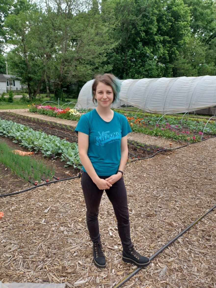Anna Withers, farmer and resource development manager for Springfield Community Gardens