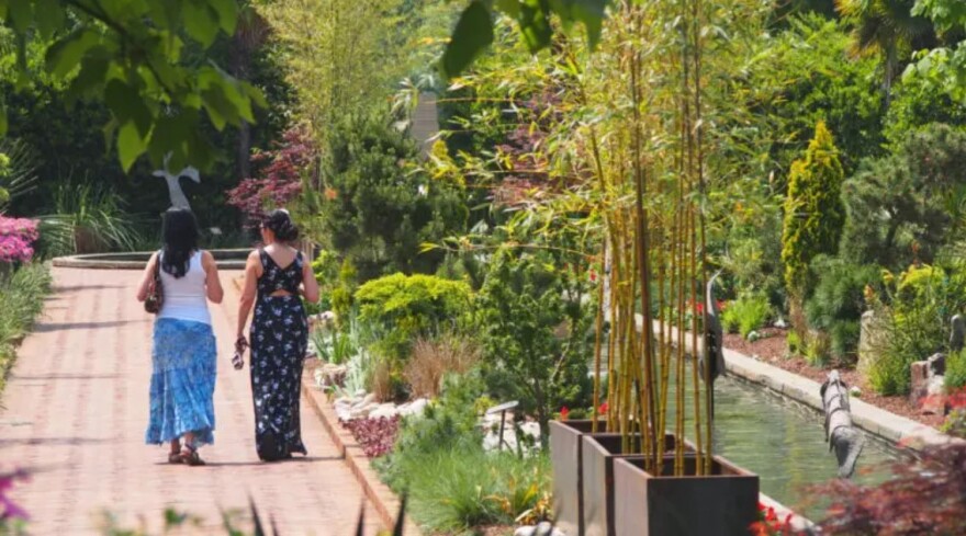 Daniel Stowe Botanical Garden will offer free admission to mothers this weekend for Mother's Day.