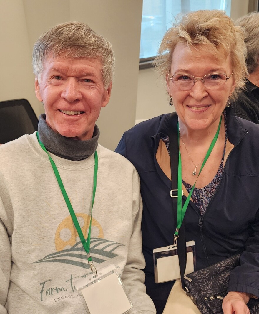 Lyle Moen (left) and Nancy Rash founded the film festival in 2022 after attending other festivals around the state. The married couple wanted to bring the community together to celebrate cinema in an accessible way.