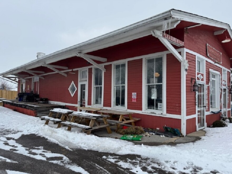 At the old depot in Pleasureville a new barbecue restaurant called All Porked Out is open