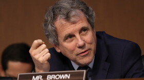 Sen. Sherrod Brown, D-Ohio, speaks during a markup of the Republican tax reform proposal Nov. 14, 2017 in Washington.
(Win McNamee/Getty Images)