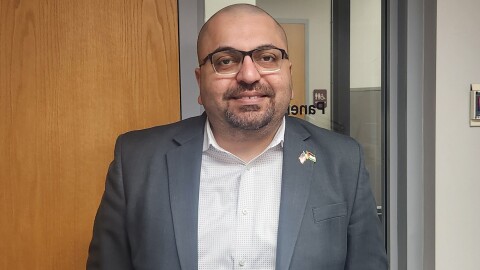 Director of Realign for Palestine Ahmed Fouad Alkhatib in Springfield, Mo. on March 4, 2026.