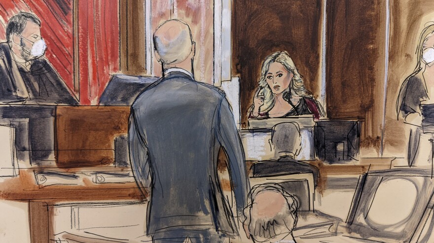 Elizabeth Williams said there was a tense moment in the trial of lawyer Michael Avenatti when his former client, Stormy Daniels, testified. "The look on her face at him was like daggers coming out of her eyes," Williams said. "Those kinds of moments, that's what you look for."