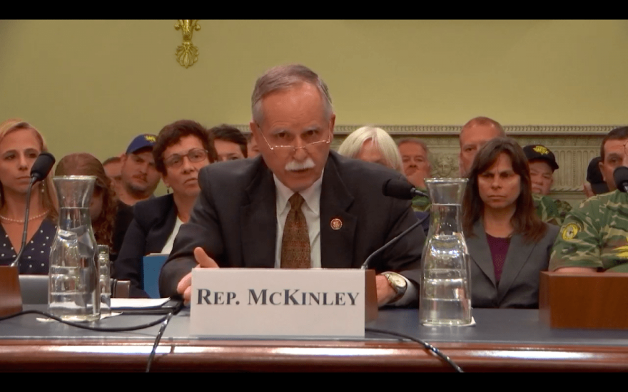 Rep. David McKinley testified before the House Subcommittee on Energy and Mineral Resources Wednesday.