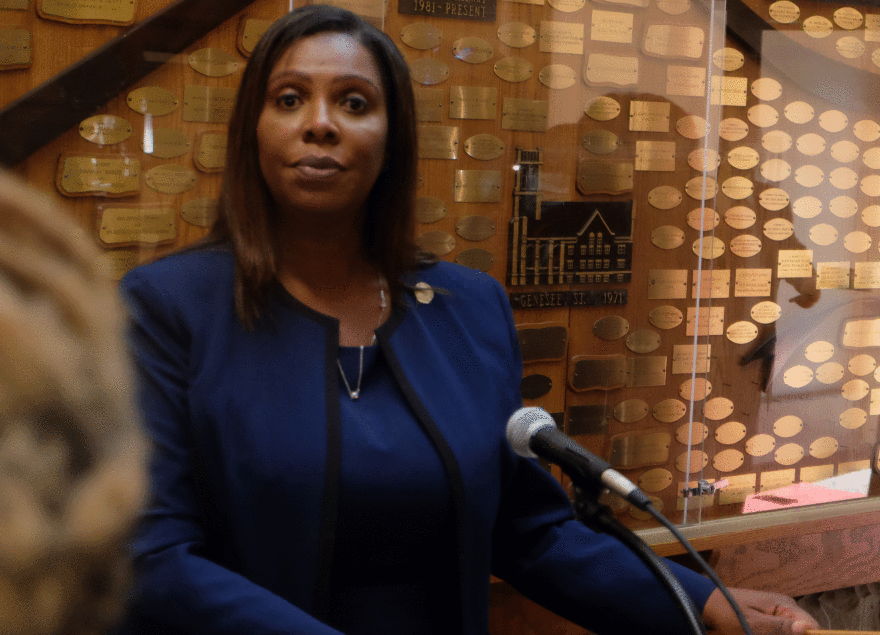 New York State Attorney General Letitia James during a trip to Rochester Sunday
