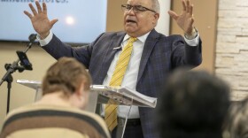 Preacher at church