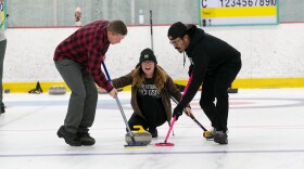 The podcast This Is My Thing is hosting a curling demonstration.