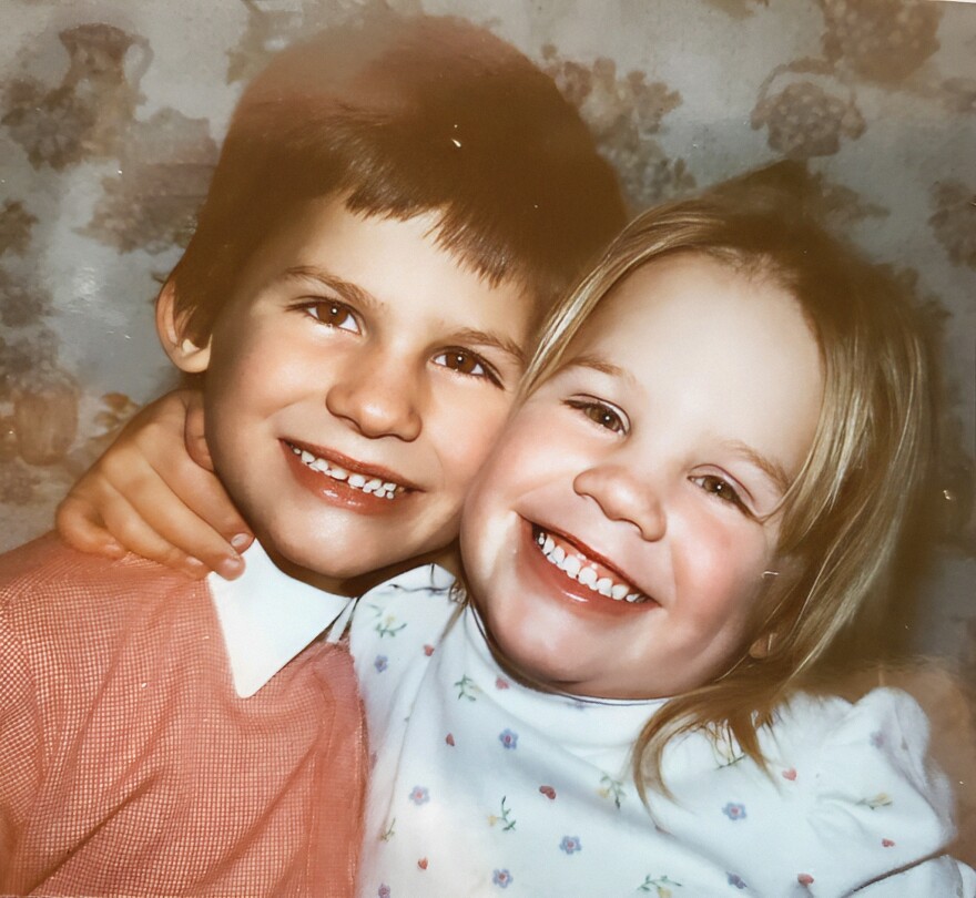 Mary Griffis with her brother Peter Griffis.