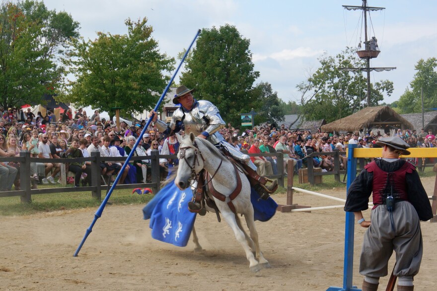 Jousting is one of the big draws at the Ohio Renaissance Festival. 