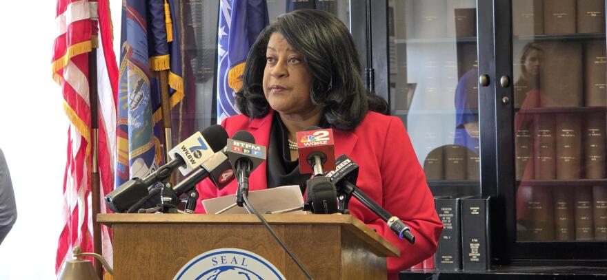 City of Buffalo Comptroller Barbara Miller-Williams announces intent for second appeal in capital bonds case.