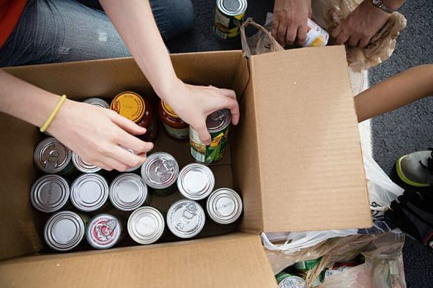Volunteers were essential to the success of the postal food drive in Punta Gorda.