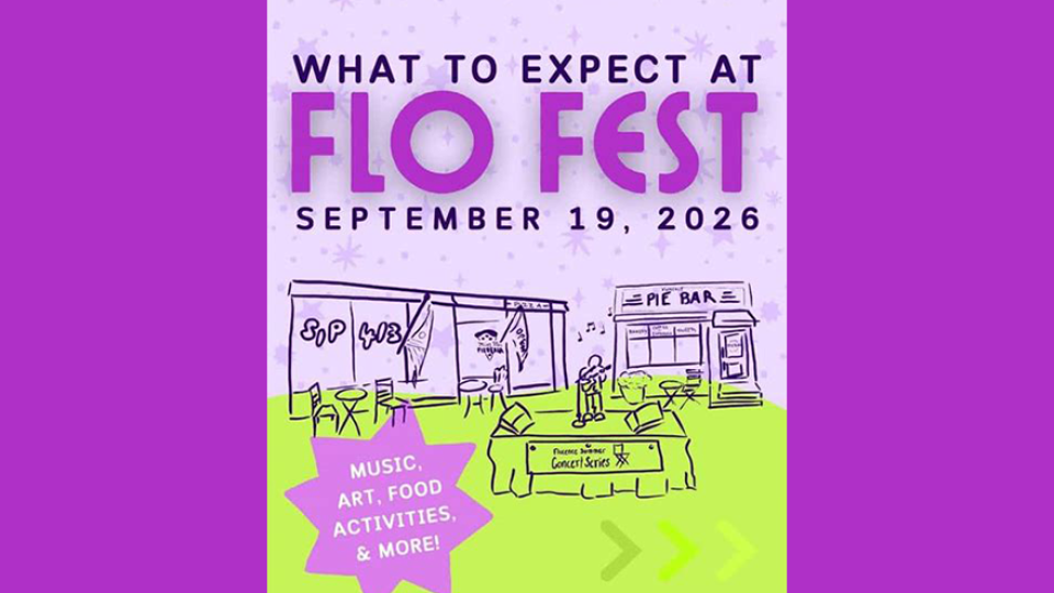 The Florence arts and culture celebration, Flo Fest, will take place on Sep. 19, 2026 in Florence, Massachusetts.