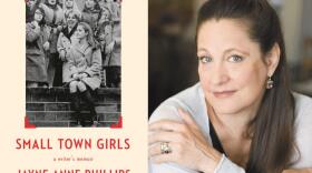 The cover of "Small Town GIrls" beside author Jayne Anne Phillips. (Courtesy of Penguin Random House)