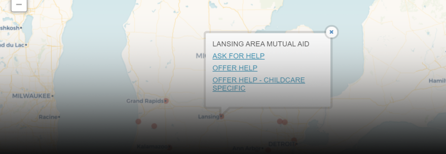 Scroll down for an interactive map of COVID-19 mutual-aid efforts in Michigan. IPR and Michigan Radio will update this map as frequently as possible.